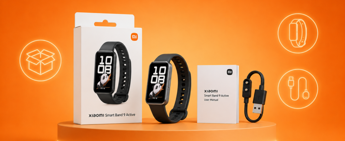 Análise da Xiaomi Smart Band 9 Active: O Que Vem Na Caixa?
