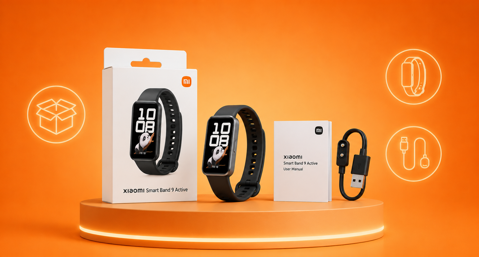 Análise da Xiaomi Smart Band 9 Active: O Que Vem Na Caixa?