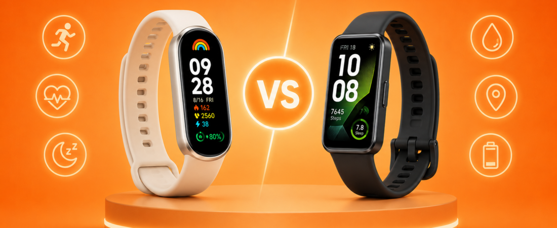 Comparativo Entre a Xiaomi Smart Band 9 e a Huawei Band 10: Qual é a Melhor Para Você?