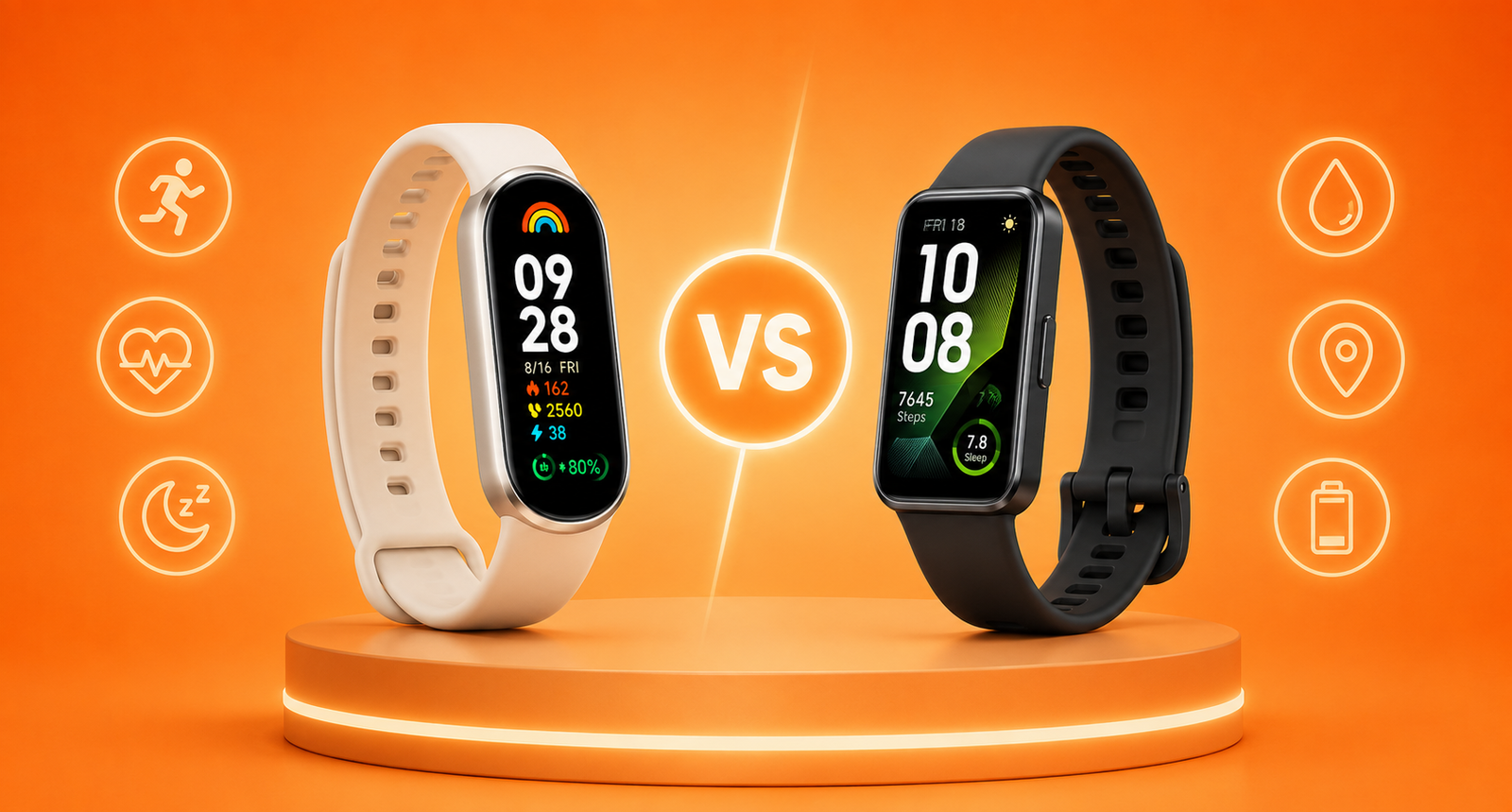 Comparativo Entre a Xiaomi Smart Band 9 e a Huawei Band 10: Qual é a Melhor Para Você?