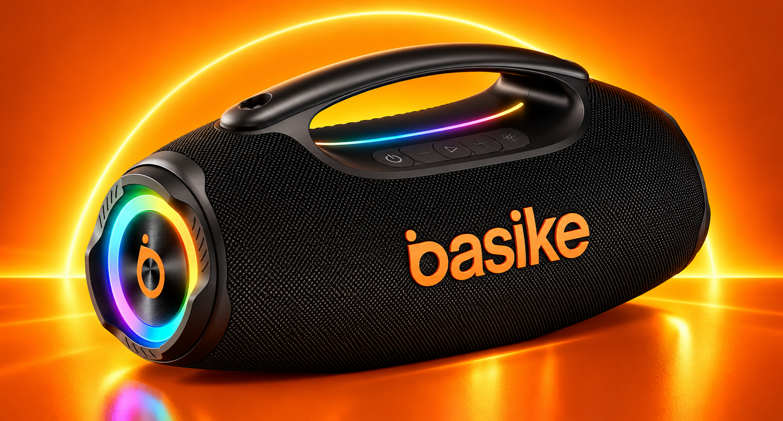 Caixa de Som Basike com Halo RGB